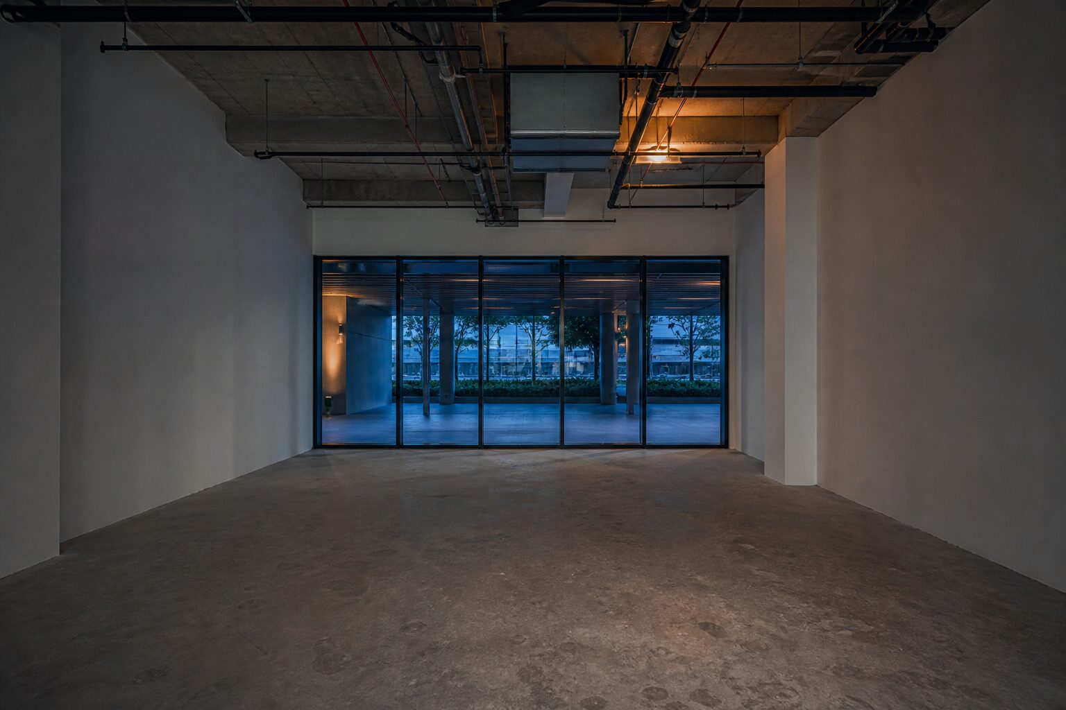 Empty ground-floor retail unit in Singapore ready for handover